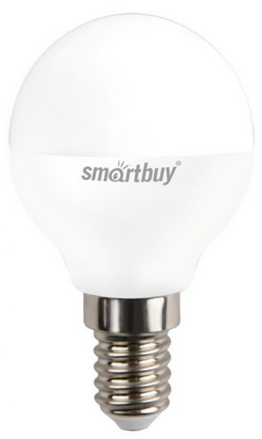 Smartbuy шар P45 E14 9,5W 6000K 6K матовая пластик SBL-P45-9_5-60K-E14