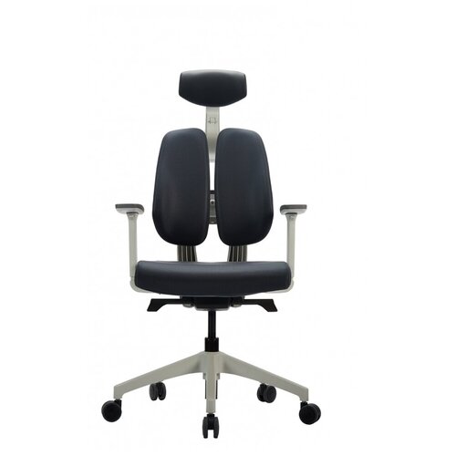 фото Компьютерное кресло duorest duoback 2.0 d-200 офисное, обивка: текстиль, цвет: серый