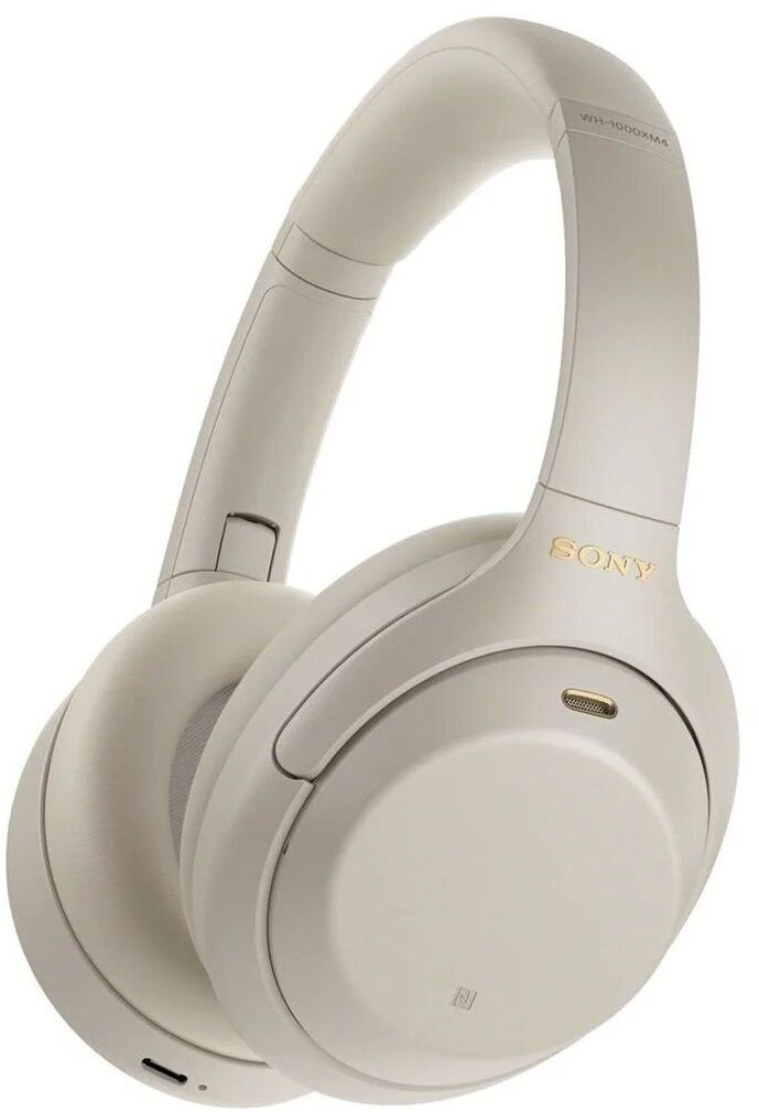 Наушники Sony WH-1000XM4, серебристый