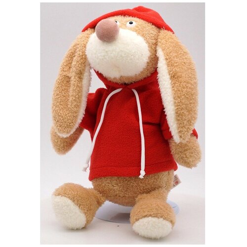 фото Кролик лоуренс малый в красной толстовке флис 22/26 см 0976922-36 unaky soft toy