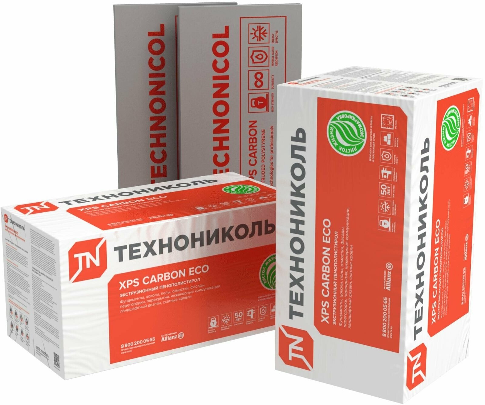 фото Экструдированный пенополистирол (XPS) ТЕХНОНИКОЛЬ CARBON ECO 118х58см 30мм