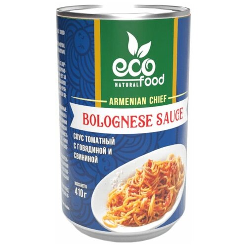 Bolognese 410г. Соус томатный c говядиной и свининой ECOFOOD (Армения)