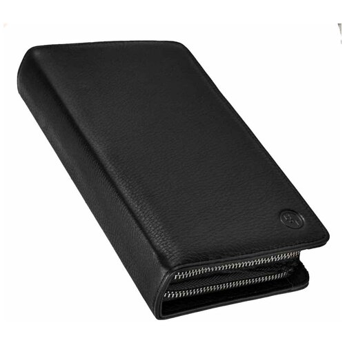 Портмоне , фактура зернистая, черный