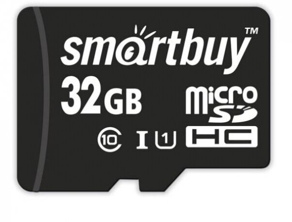 Карта памяти SmartBuy microSDHC 32Gb UHS-I Cl10 +ад SB32GBSDCL10-01