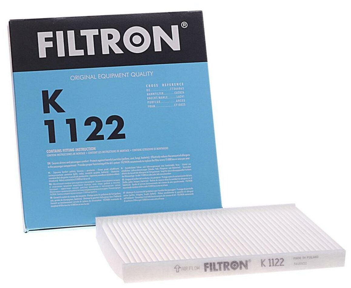 FILTRON K1122 Фильтр салонный Fiat 500/Ford Ka 08- 1шт
