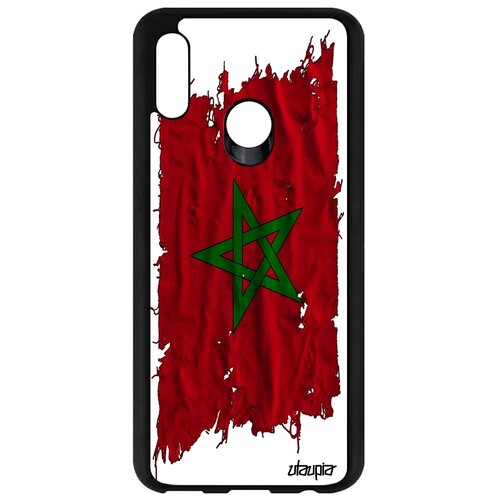 фото Чехол на телефон honor 10 lite, "флаг марокко на ткани" государственный utaupia