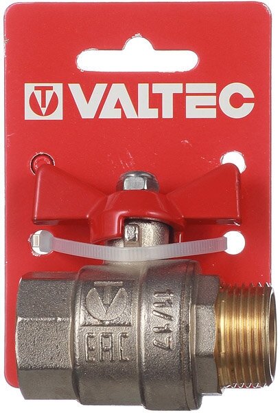 Кран шаровой VALTEC Base рукоятка бабочка 3/4" - фото №4
