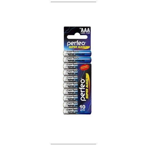 Perfeo Батарейки LR6/10SHRINK CARD Super Alkaline, 10 штук в блистере