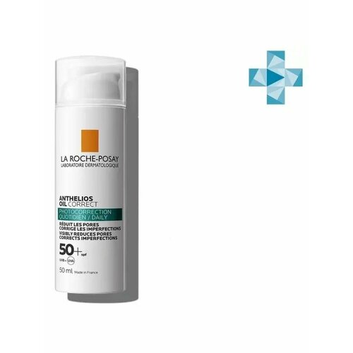 la roche posay солнцезащитный гель крем для жирной проблемной и склонной к акне кожи лица anthelios corrective gel cream spf50 50 мл Ля Рош-Позе антгелиос крем солнцезащитный д/жирной проблемной и склонной к акне кожи лица SPF50+/PPD27 туба 50мл (MB458100)