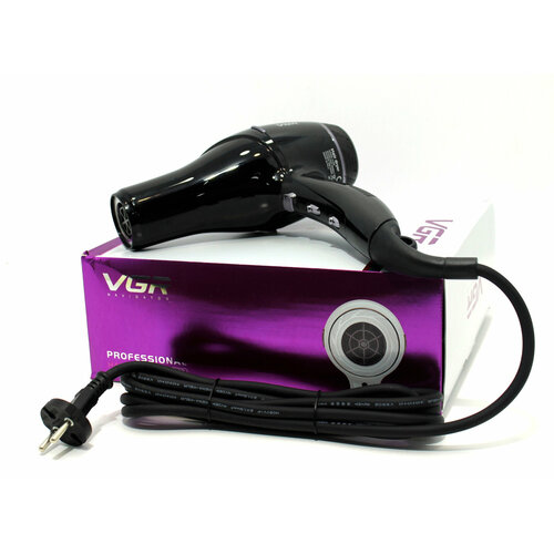 Фен 3 скорости 3 режима 4 шт насадки Baizheng 240200₽