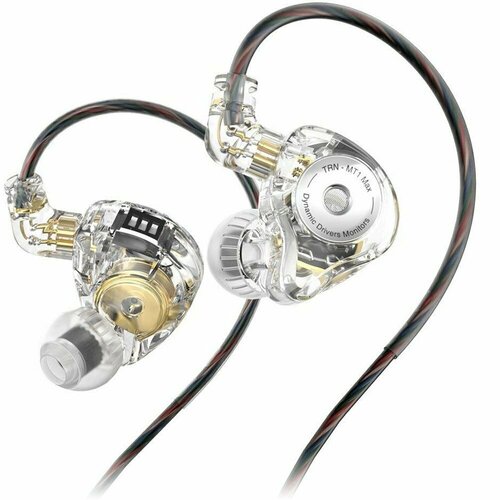 Наушники проводные TRN MT1 MAX без микрофона белый цвет 2050₽