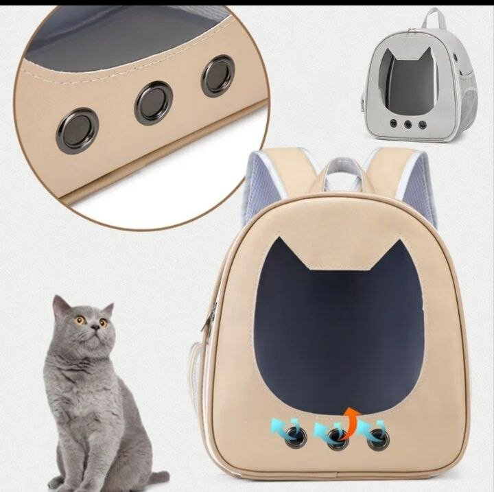 Рюкзак переноска для кошек с окном и вентиляцией - фотография № 10