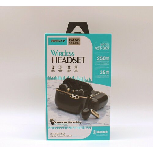 Беспроводные наушники Bluetooth ANSTY AST-B05 для смартфона Android гарнитура с микрофоном и чехлом 189900₽