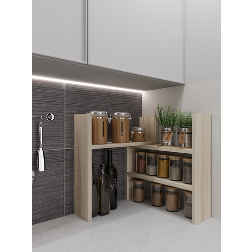 Раздвижная настольная полка для кухни