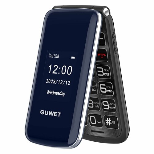 Телефон кнопочный G739 Флип-телефон для пожилых людей С русской клавиатурой кнопкой SOS 2G GSM FM-радио 3320₽