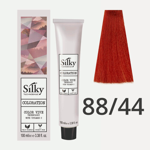 Изображение товара Краска для волос профессиональная Silky Color Vive/Ultralift 88/44 Светлый блондин Медный интенсивный, 100 мл