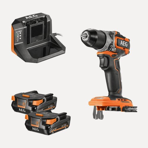 Изображение товара Бесщеточная аккумуляторная дрель-шуруповерт AEG BS18SBL-202C 4935472277