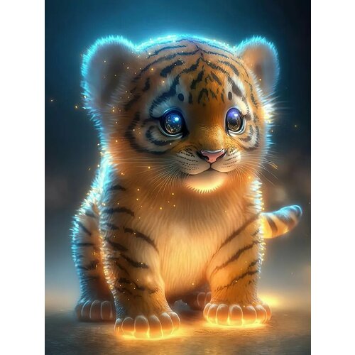 Алмазная мозаика на подрамнике 30х40/Светящиеся стразы