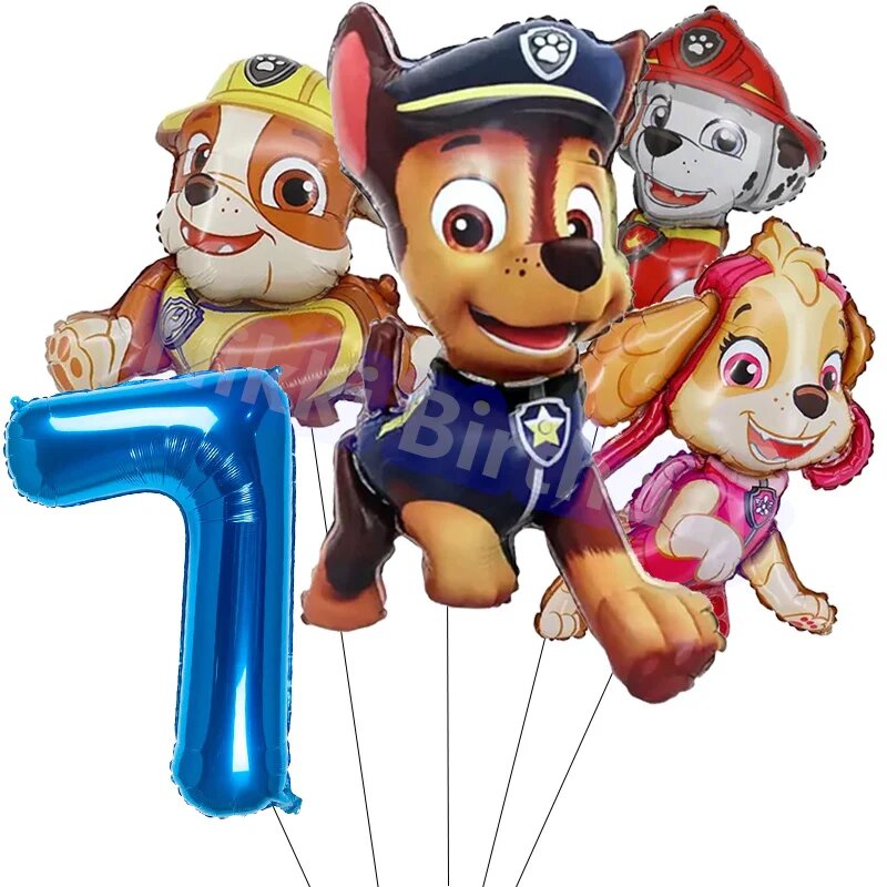 Набор посуды Щенячий патруль из бумаги TAKARA TOMY, Balloons-5pcs-7, Унисекс