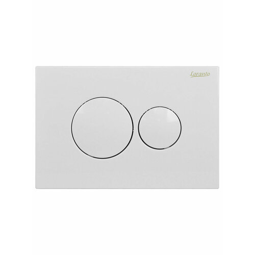 Кнопка смыва Loranto 246х165х14 механическая двойной смыв белый глянец 7310 1130₽