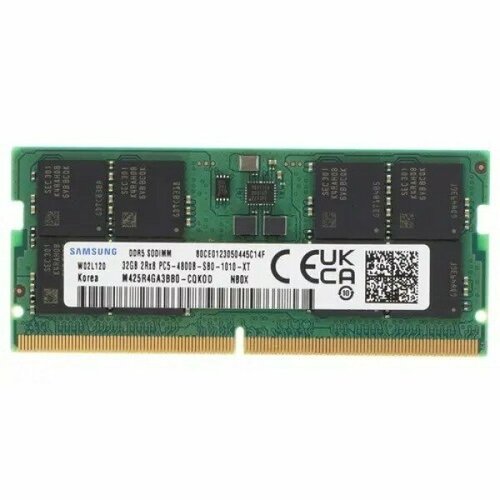 Оперативная память SO-DIMM Samsung DDR5 32GB 4800MHz PC-38400 CL40 11VM425R4GA3BB0-CQK OEM 12750₽