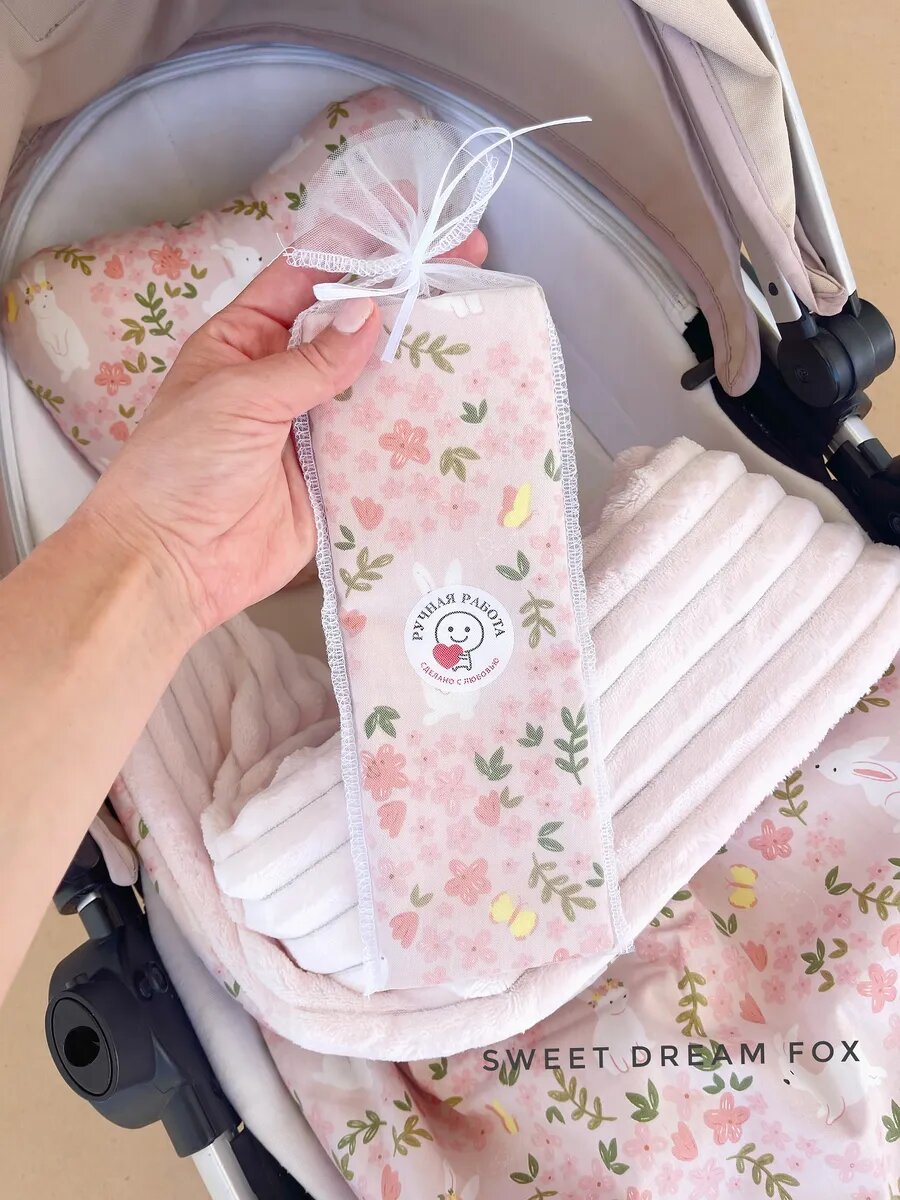 Комплект в коляску для новорожденных осень зима — фото 1