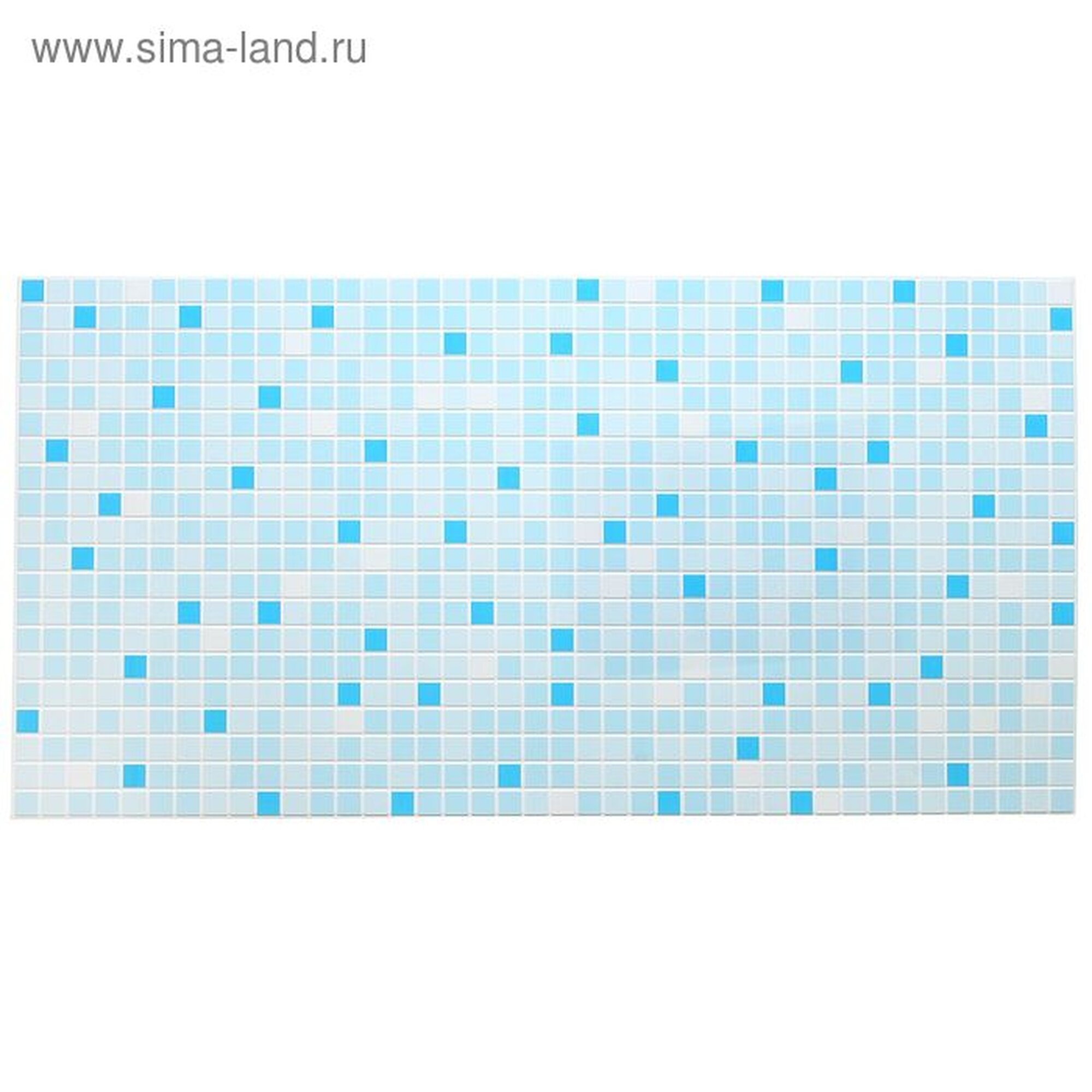 Панель ПВХ «Мозаика», 955×480 мм, голубая
