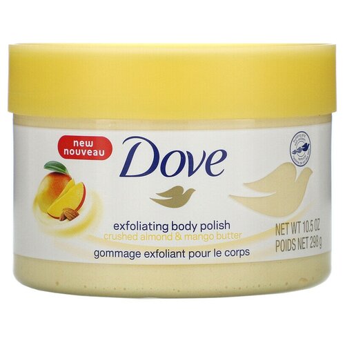 Dove Скраб для тела Crushed Almond and Mango Butter, 298 г