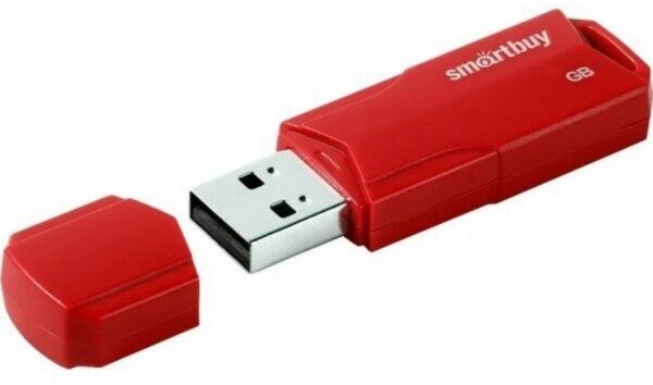 Память Flash USB 04 Gb Smart Buy CLUE Red