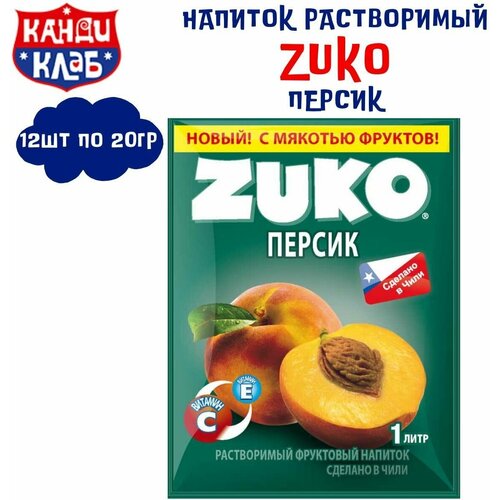 Растворимый напиток Zuko Персик 12 шт.