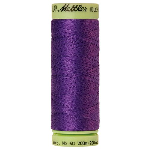 Нить для машинного квилтинга SILK-FINISH COTTON 60, 200 м 100% хлопок 0030 Iris Blue ( 9240-0030 )