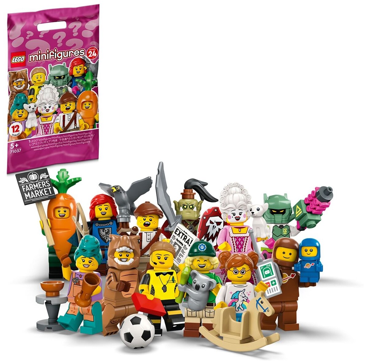 Минифигурка LEGO 71037 Minifigures Series 24, 8 дет.