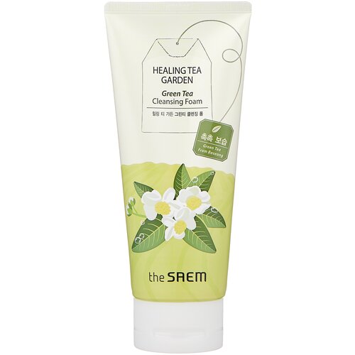 Пенка для умывания с экстрактом зеленого чая The Saem Healing Tea Garden Green Tea Cleansing Foam (150мл.)