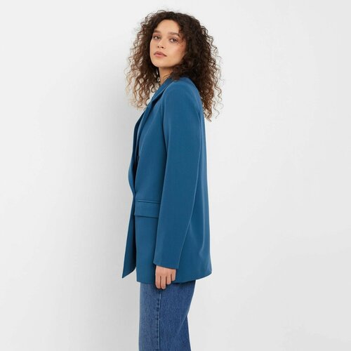 Пиджак Minaku, размер 44, бирюзовый, синий