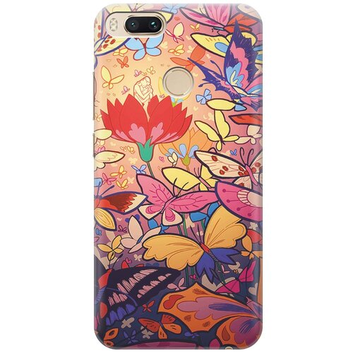 фото Re:paчехол - накладка artcolor для xiaomi mi a1 с принтом "красочный мир"
