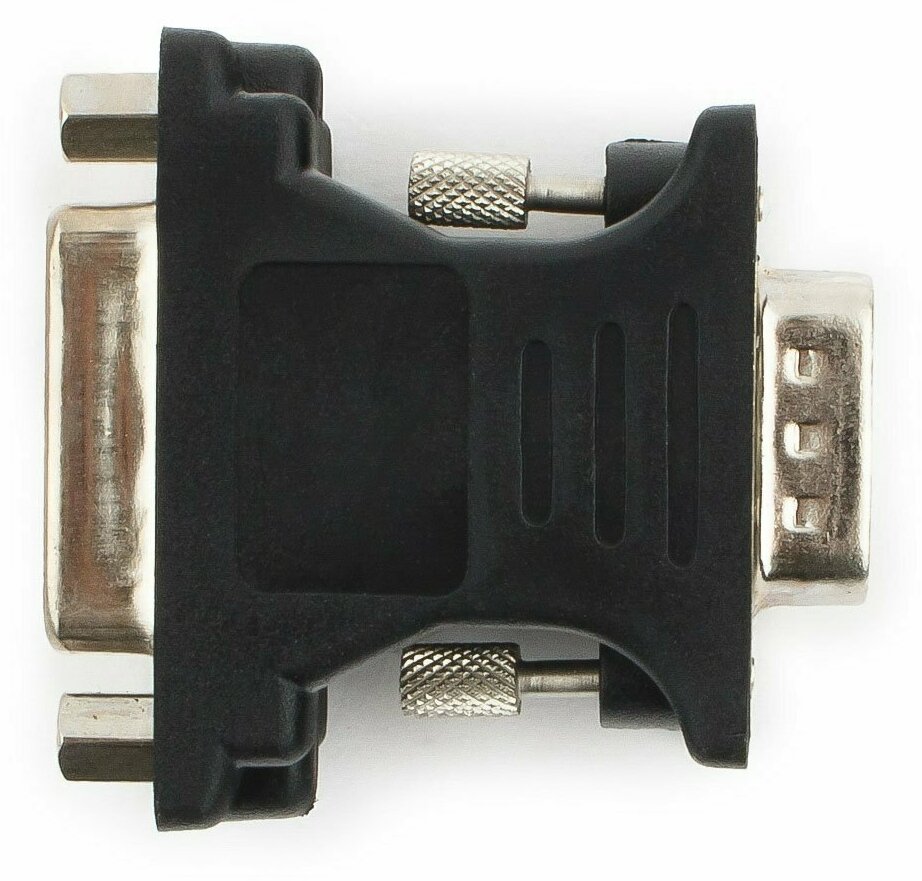 Набор из 3 штук Переходник VGA -DVI-I Cablexpert A-VGAM-DVIF-01,15M/25F, черный