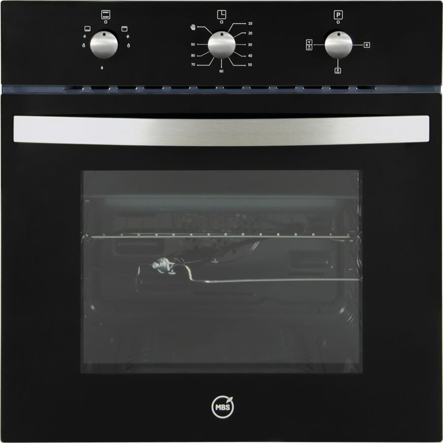 Духовой шкаф MBS DG-604BL, стекло черное