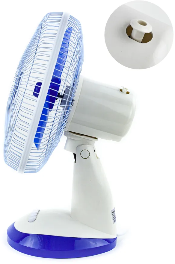 Настольный вентилятор регулируемый угол наклона, регулировка мощности, диаметр 34 см - фотография № 4