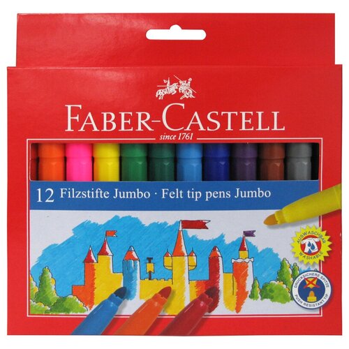 Faber-Castell Набор фломастеров Jumbo (554312), черный, 1 шт.