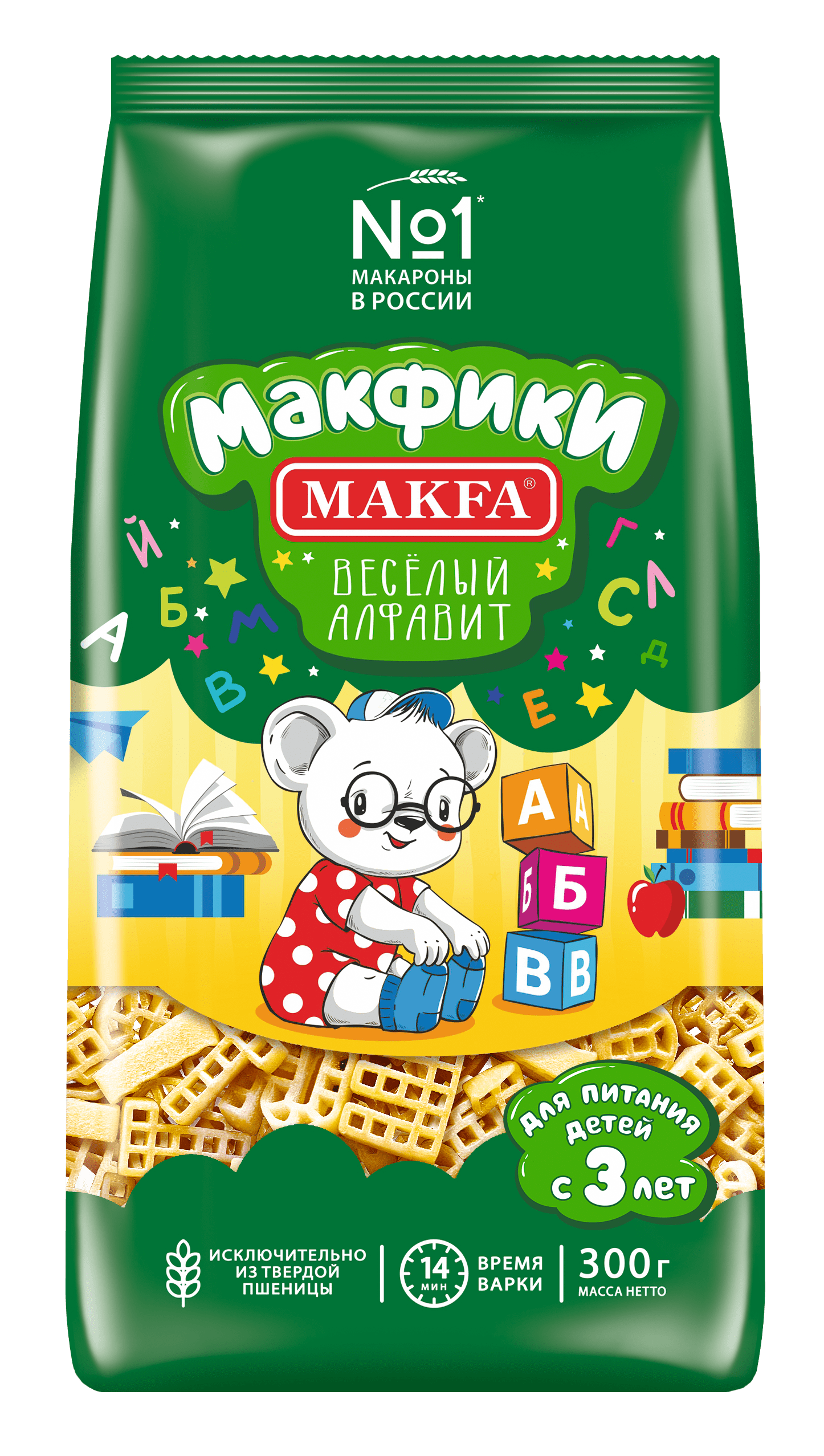 Макфа Макароны Макфики, буквы, 300 г