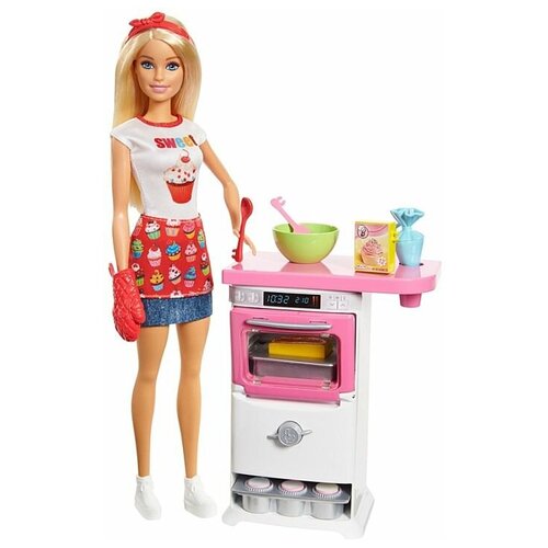 фото Barbie mattel кукла барби - кондитер (barbie baking feature doll and playset)