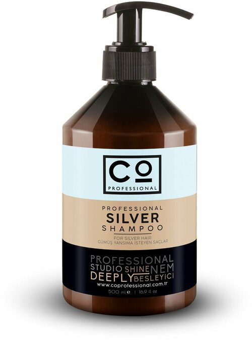 Шампунь для осветленных волос, против нейтрализации желтизны CO PROFESSIONAL Silver Shampoo, 500 мл