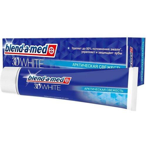 Зубная паста Blend-a-med 3D White Свежесть Мятный Поцелуй 100 мл (1 шт) blend a med зубная паста 3d white арктическая свежесть 100 мл 3 шт