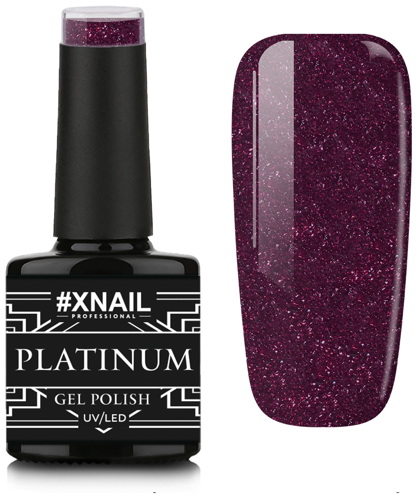 Гель лак XNAIL PROFESSIONAL Platinum жидкая фольга, для дизайна ногтей, 10 мл, № 17