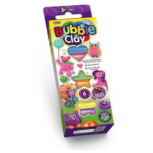 фото Набор креативного творчества «лепим сами» серии «bubble clay», набор 2 danko toys