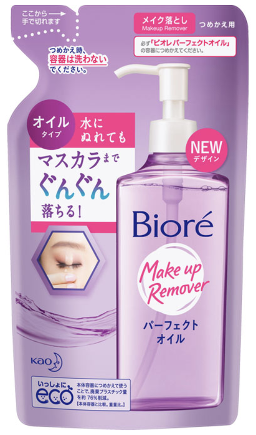 Biore гидрофильное масло для снятия макияжа Perfect Oil Make Up Remove запасной блок, 210 мл, 210 г