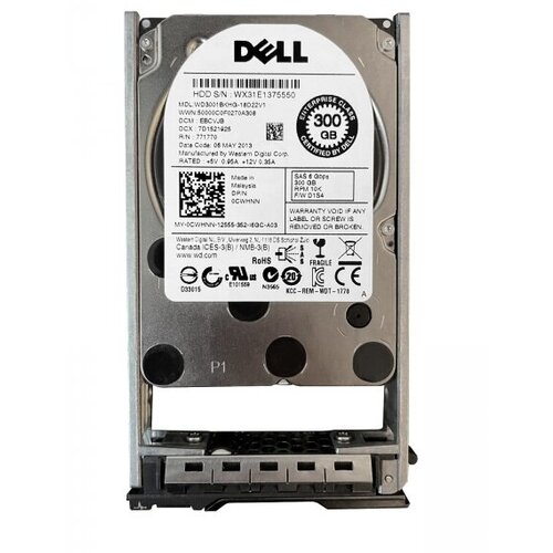 Жесткий диск Dell WD3001BKHG-18D22V1 300Gb SAS 25 HDD 1971500₽