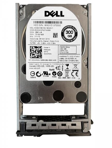 Жесткий диск Dell 0CWHNN 300Gb SAS 2,5" HDD