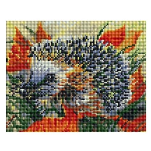 фото Белоснежка набор алмазной вышивки ёжик в осеннем лесу (429-st-ps) 25х20 см