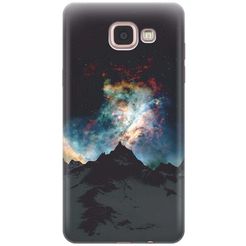 фото Cиликоновый чехол на samsung galaxy a5 (2016) / самсунг а5 2016 с принтом "горы и звезды" gosso